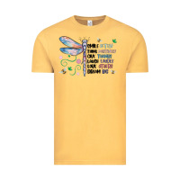 Vintage Mustard dragonfly smile tink give laugh love dream Vintage Tee - MaliasSmallBusiness