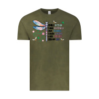 Vintage Olive dragonfly smile tink give laugh love dream Vintage Tee - MaliasSmallBusiness