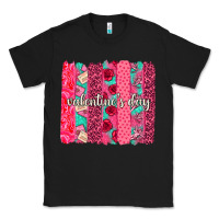 Black valentines day brushstroke background brushstroke Classic Tee - NancyCooperArtShop