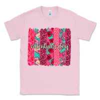 Bubblegum Pink valentines day brushstroke background brushstroke Classic Tee - NancyCooperArtShop