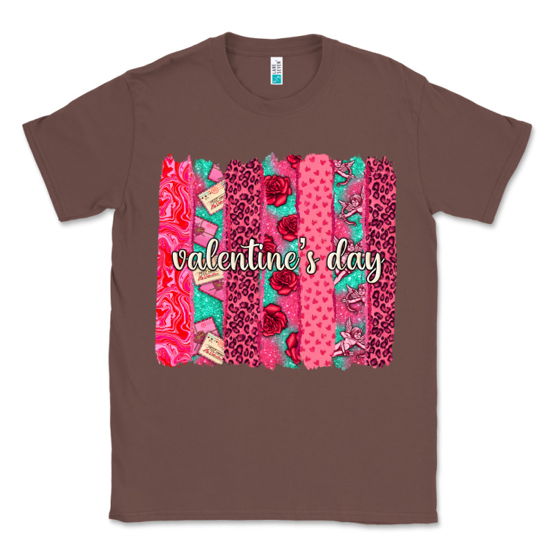 Valentines Day Brushstroke Background Brushstroke Classic Tee by NancyCooperArtShop | Teevron