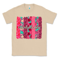 Mushroom valentines day brushstroke background brushstroke Classic Tee - NancyCooperArtShop