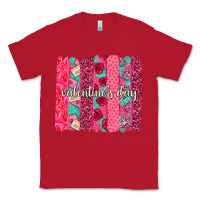 Red valentines day brushstroke background brushstroke Classic Tee - NancyCooperArtShop