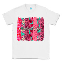 White valentines day brushstroke background brushstroke Classic Tee - NancyCooperArtShop