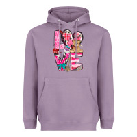 Lavender Love Valentine's Day Heavyweight Hoodie - HowdyJamesFarm