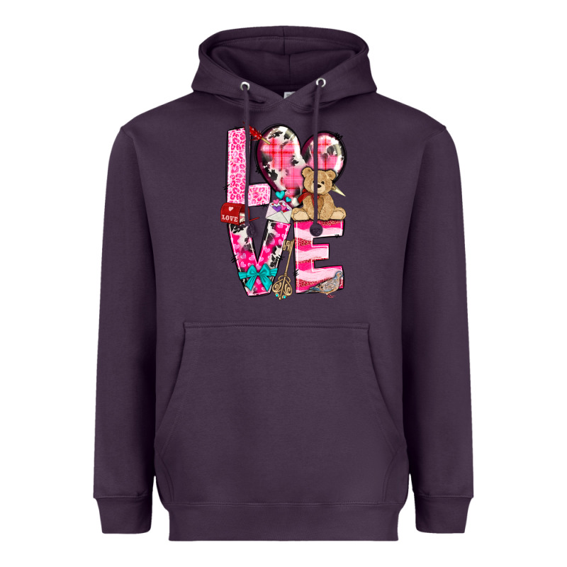 Love Valentine's Day Heavyweight Hoodie by HowdyJamesFarm | Teevron