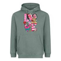 Sage Love Valentine's Day Heavyweight Hoodie - HowdyJamesFarm