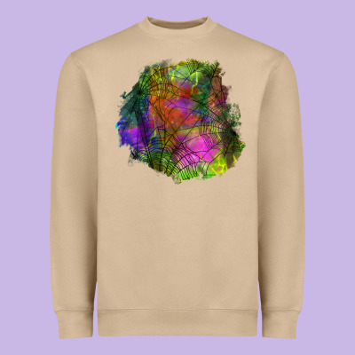 Halloween Spider Web For Patches Heavyweight Sweatshirt Designed By Bundleandbundleshop