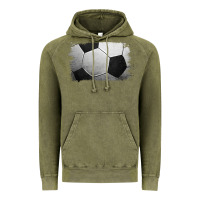 Vintage Olive soccer brushstroke Vintage Hoodie - Jasminsmagicworld