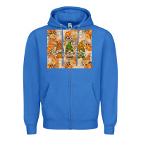 True Royal Fall with Gnomes Zipper Hoodie - texasbilliewilder