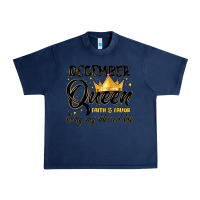 Navy december queen faith and favor living my blessed l Urban Heavy Tee - MaliasSmallBusiness