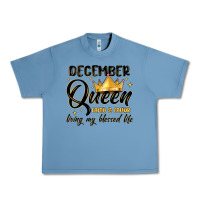 Pebble Blue december queen faith and favor living my blessed l Urban Heavy Tee - MaliasSmallBusiness