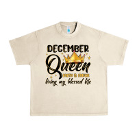 Sandshell december queen faith and favor living my blessed l Urban Heavy Tee - MaliasSmallBusiness
