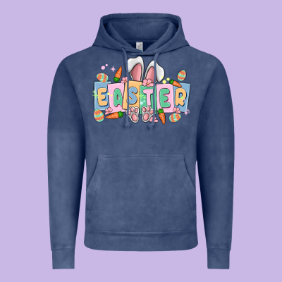 Easter  Rabbit Vintage Hoodie Designed By Maliassmallbusiness