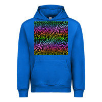Cobalt neon glitter safari seamless pattern Urban Hoodie - BundleAndBundleShop