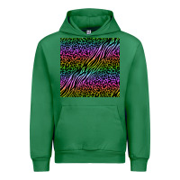 Emerald neon glitter safari seamless pattern Urban Hoodie - BundleAndBundleShop