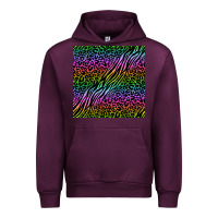 Mauve Wine neon glitter safari seamless pattern Urban Hoodie - BundleAndBundleShop