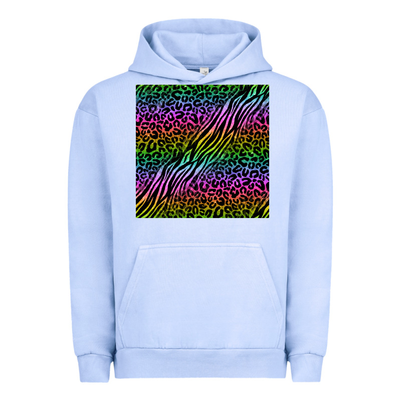 Neon Glitter Safari Seamless Pattern Urban Hoodie by BundleAndBundleShop | Teevron
