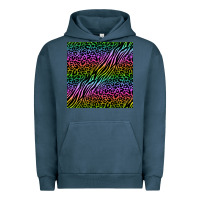 Pigment Midnight Navy neon glitter safari seamless pattern Urban Hoodie - BundleAndBundleShop