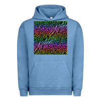 Pigment Pebble Blue neon glitter safari seamless pattern Urban Hoodie - BundleAndBundleShop