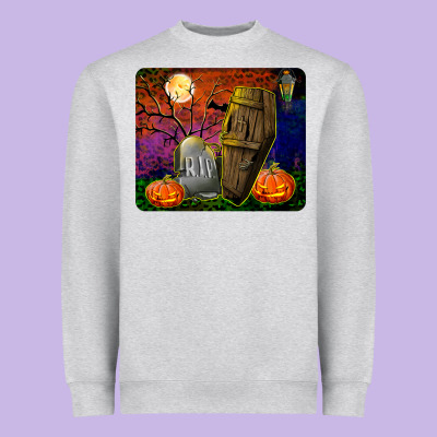 Headstone And Coffin Mousepad Heavyweight Sweatshirt Designed By Bundleandbundleshop