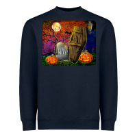 Navy headstone and coffin mousepad Heavyweight Sweatshirt - BundleAndBundleShop