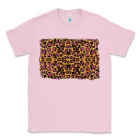 Bubblegum Pink leopard glitter background Classic Tee - RanaPortraitStore