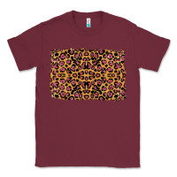 Burgundy leopard glitter background Classic Tee - RanaPortraitStore