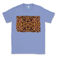 Colony Blue leopard glitter background Classic Tee - RanaPortraitStore