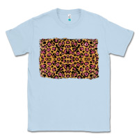 Dusty Blue leopard glitter background Classic Tee - RanaPortraitStore