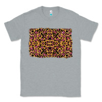 Heather Grey leopard glitter background Classic Tee - RanaPortraitStore