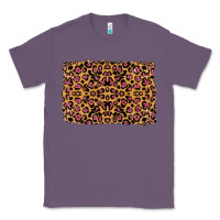 Lavender leopard glitter background Classic Tee - RanaPortraitStore