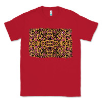 Red leopard glitter background Classic Tee - RanaPortraitStore