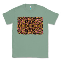 Sage leopard glitter background Classic Tee - RanaPortraitStore