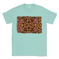 Seafoam leopard glitter background Classic Tee - RanaPortraitStore