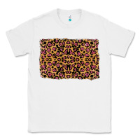 White leopard glitter background Classic Tee - RanaPortraitStore