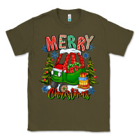 Army Green merry christmas car Classic Tee - CowhideDigitalArt