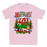 Bubblegum Pink merry christmas car Classic Tee - CowhideDigitalArt