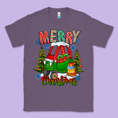 Merry Christmas Car Classic Tee Designed By Cowhidedigitalart