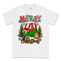 White merry christmas car Classic Tee - CowhideDigitalArt