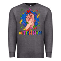 Charcoal Heather Autism Mom Premium Sweatshirt - CowGirlArtShop