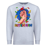 Heather Grey Autism Mom Premium Sweatshirt - CowGirlArtShop