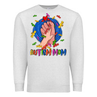 Oatmeal Heather Autism Mom Premium Sweatshirt - CowGirlArtShop