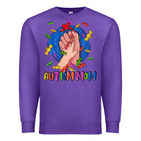 Purple Autism Mom Premium Sweatshirt - CowGirlArtShop