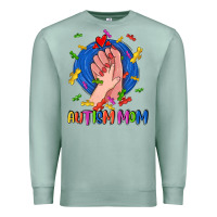Seafoam Autism Mom Premium Sweatshirt - CowGirlArtShop