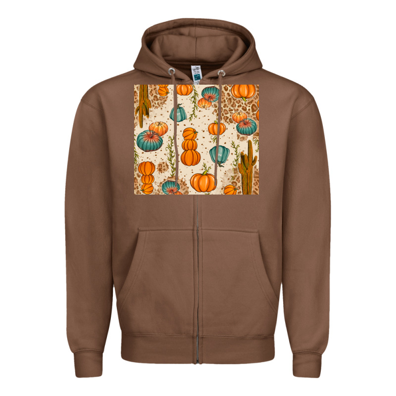 Fall Pumpkins Zipper Hoodie by texasbilliewilder | Teevron