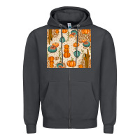 Smoke Fall Pumpkins Zipper Hoodie - texasbilliewilder