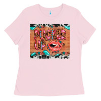 Bubblegum Pink pucker up Ladies Tee - JahusDesignShop