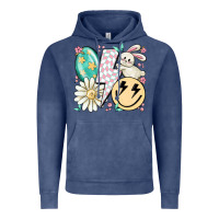 Vintage Denim retro easter Vintage Hoodie - MaliasSmallBusiness