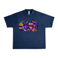 Navy gaming coffee cups Urban Heavy Tee - NancyCooperArtShop